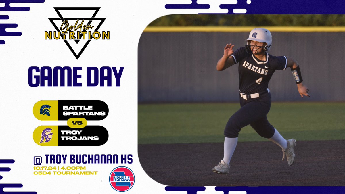 athletics_cps's tweet photo. Good luck to Battle Softball as they take on Troy Buchanan this afternoon in the quarterfinals of the Class 5 District 4 Tournament!  Go Spartans! https://t.co/YUW5bS3M59