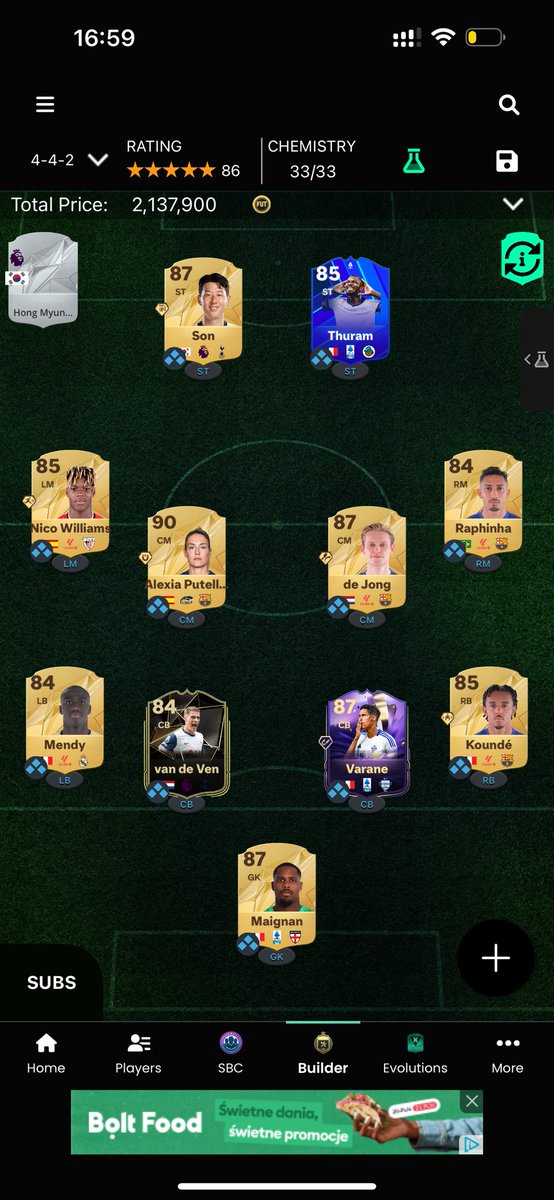 pinkgolf_dev's tweet photo. @rxckydusa my team, I have untreatable rares Putellias and Diani and 900kk to improve squad

which one of three options looks better or your personal recommendations https://t.co/UoXO4HHOtH