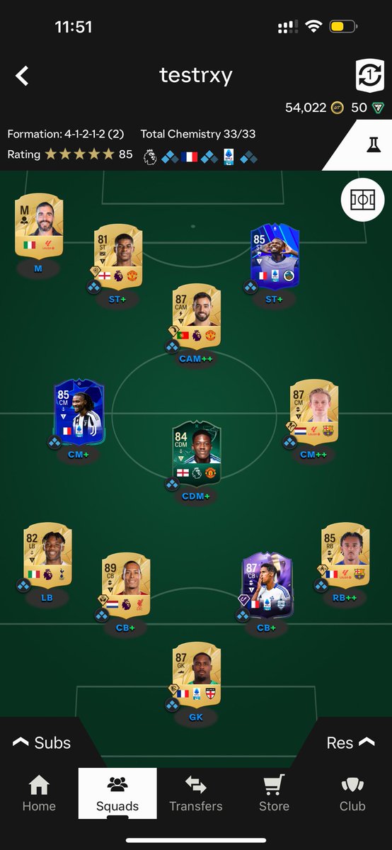 pinkgolf_dev's tweet photo. @rxckydusa my team, I have untreatable rares Putellias and Diani and 900kk to improve squad

which one of three options looks better or your personal recommendations https://t.co/UoXO4HHOtH