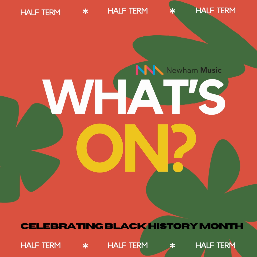 This October half term we're celebrating Black History Month 🖤❤️💛💚

Join us at <a href="/westfieldstrat/">Westfield Stratford City</a> for a week jam-packed with exciting events and workshops for all ages!

More here:
newham-music.org.uk/black-history-…

#WhatsOn #HalfTerm #October #BlackHistoryMonth #ThingsToDo #Music #Newham
