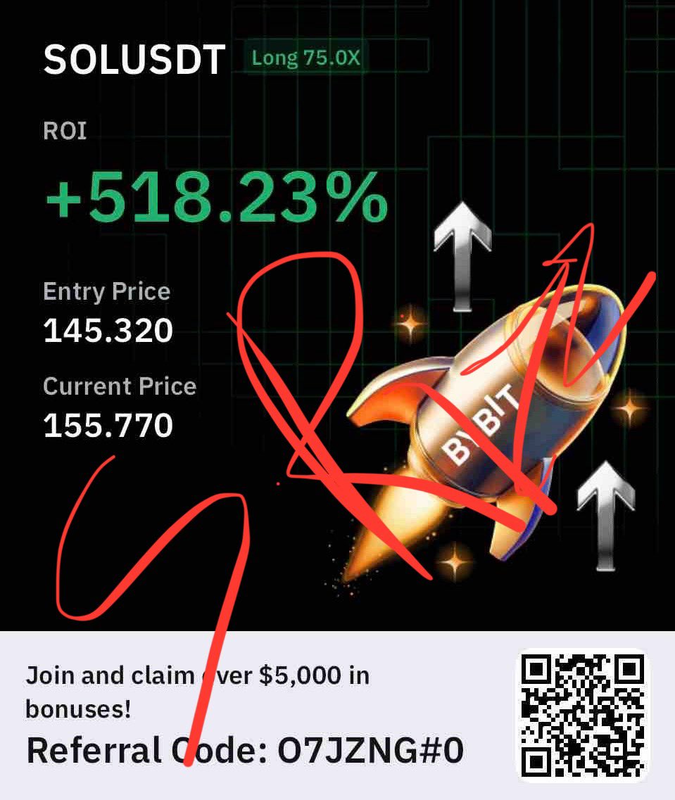 If u Had invested just 
💲200$ into these Trades

Here’s how much U would have made in 48hrs 👈

🟢$BTC —-> 1600$ 👈
🟢$SOL —-> 1050$👈
🟢$ETH ——> 1400$👈

This Is why My Bois In private Call me The Goat 🐐 

Don’t Fade and Don’t Waste Time 🕰️