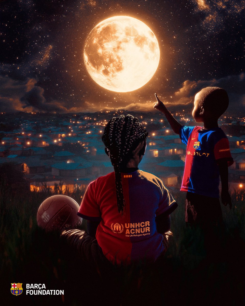 FundacioFCB's tweet photo. The proceeds of the special collection 🌔 by @FCBarcelona x @Spotify x @coldplay will support refugees of the joint project Barça Foundation and @Refugees .💙❤️

#Support4Refugees

For more details 🔗https://t.co/LQQygfzEyP https://t.co/UtT7djbBPF