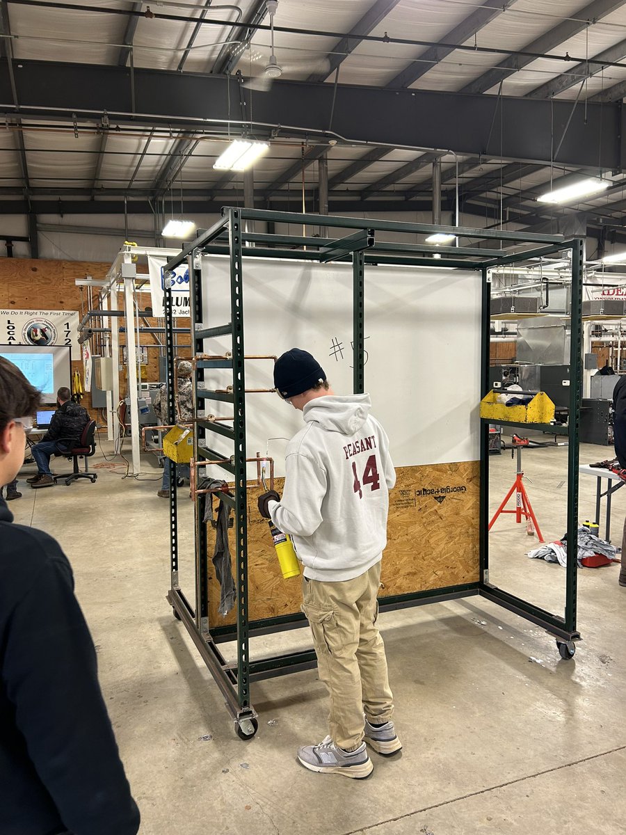 CteBuchanan's tweet photo. Thanks to the UA Local 172 Plumbers &amp; Pipefitters for hosting Industry Day and allowing our students to explore post-secondary opportunities. #BuckCTE https://t.co/DpbY4rMXGW