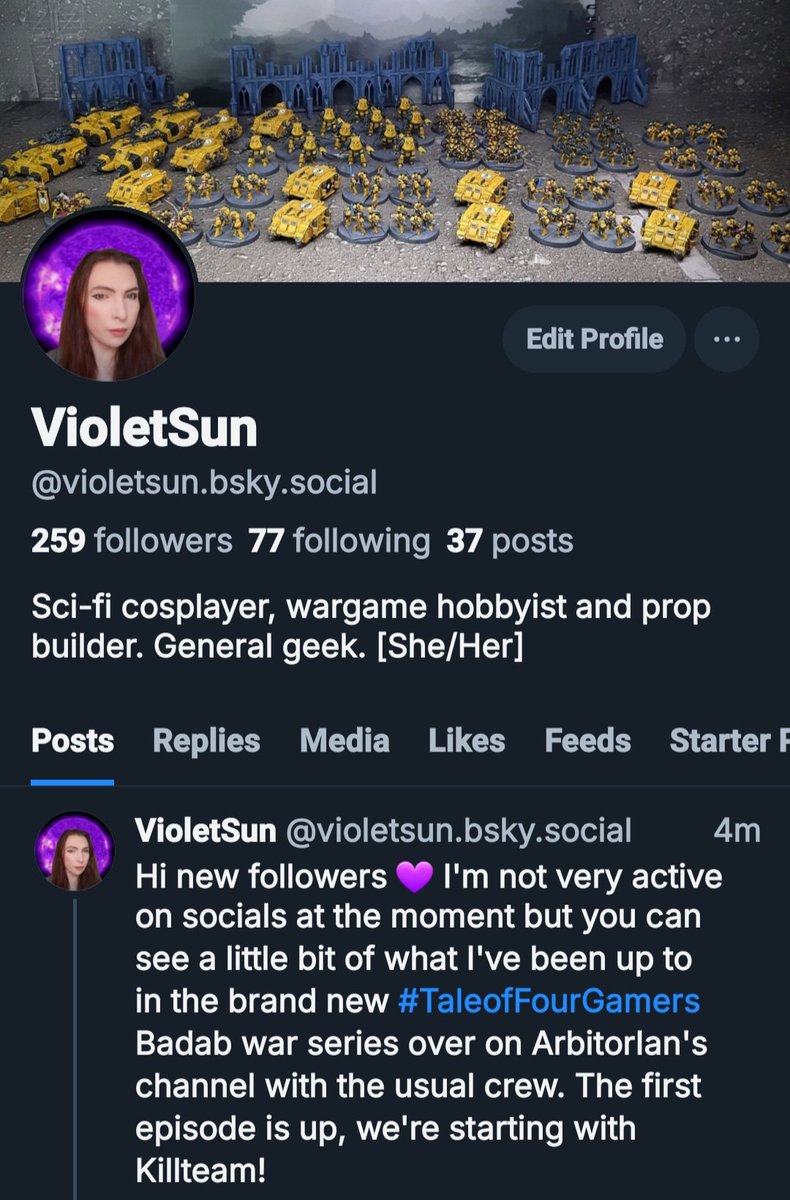VioletSunProps's tweet photo. I'm also on that other place if you want to come say hello. https://t.co/RECa81dQTO