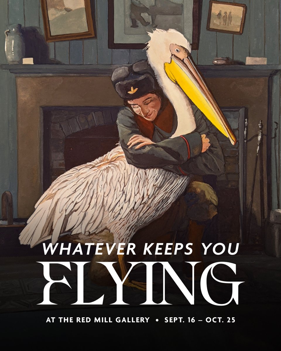 Join us tomorrow, Friday the 18th, from 4:00-6:00pm in the Red Mill Gallery for the reception for "Whatever Keeps You Flying." You can come by and see it anytime until its last day on October 25th! We look forward to seeing you! 

vermontstudiocenter.org/events-calendar