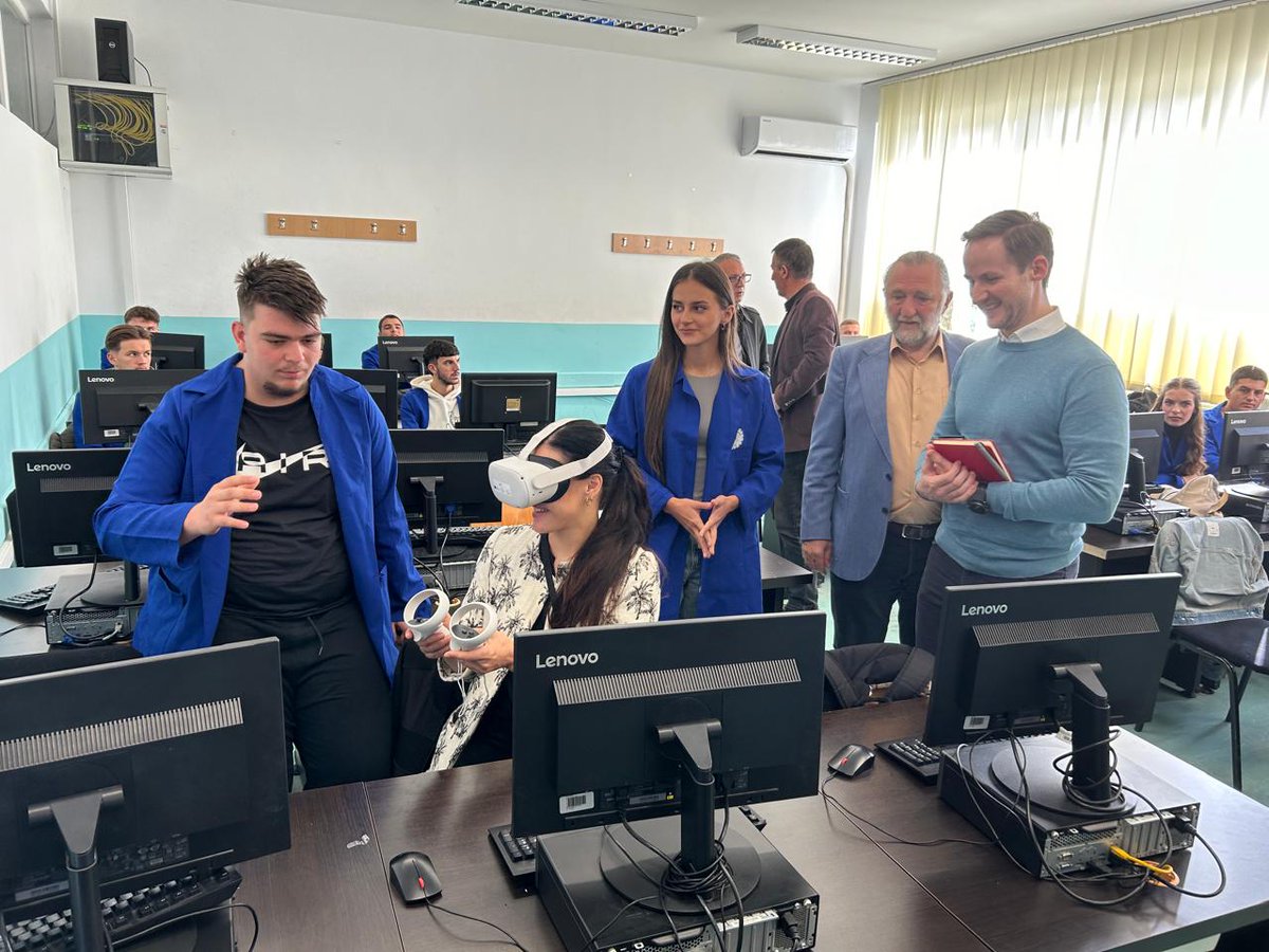 ALLED 2 (@alled_2) on Twitter photo Mr. Fürnschuß and Ms. Glavitza from ADA visited "Skender Luarasi" in Suharekë, supported by ALLED2. This initiative enhances teaching and equips students with vital job skills. Thanks to Director Bytyqi for his dedication!
<a href="/EUKosovo/">European Union in Kosovo</a>
<a href="/AustrianDev/">AustrianDev</a>
<a href="/ADCinKosovo/">ADC in Kosovo</a> Mr. Fürnschuß and Ms. Glavitza from ADA visited "Skender Luarasi" in Suharekë, supported by ALLED2. This initiative enhances teaching and equips students with vital job skills. Thanks to Director Bytyqi for his dedication!
<a href="/EUKosovo/">European Union in Kosovo</a>
<a href="/AustrianDev/">AustrianDev</a>
<a href="/ADCinKosovo/">ADC in Kosovo</a>