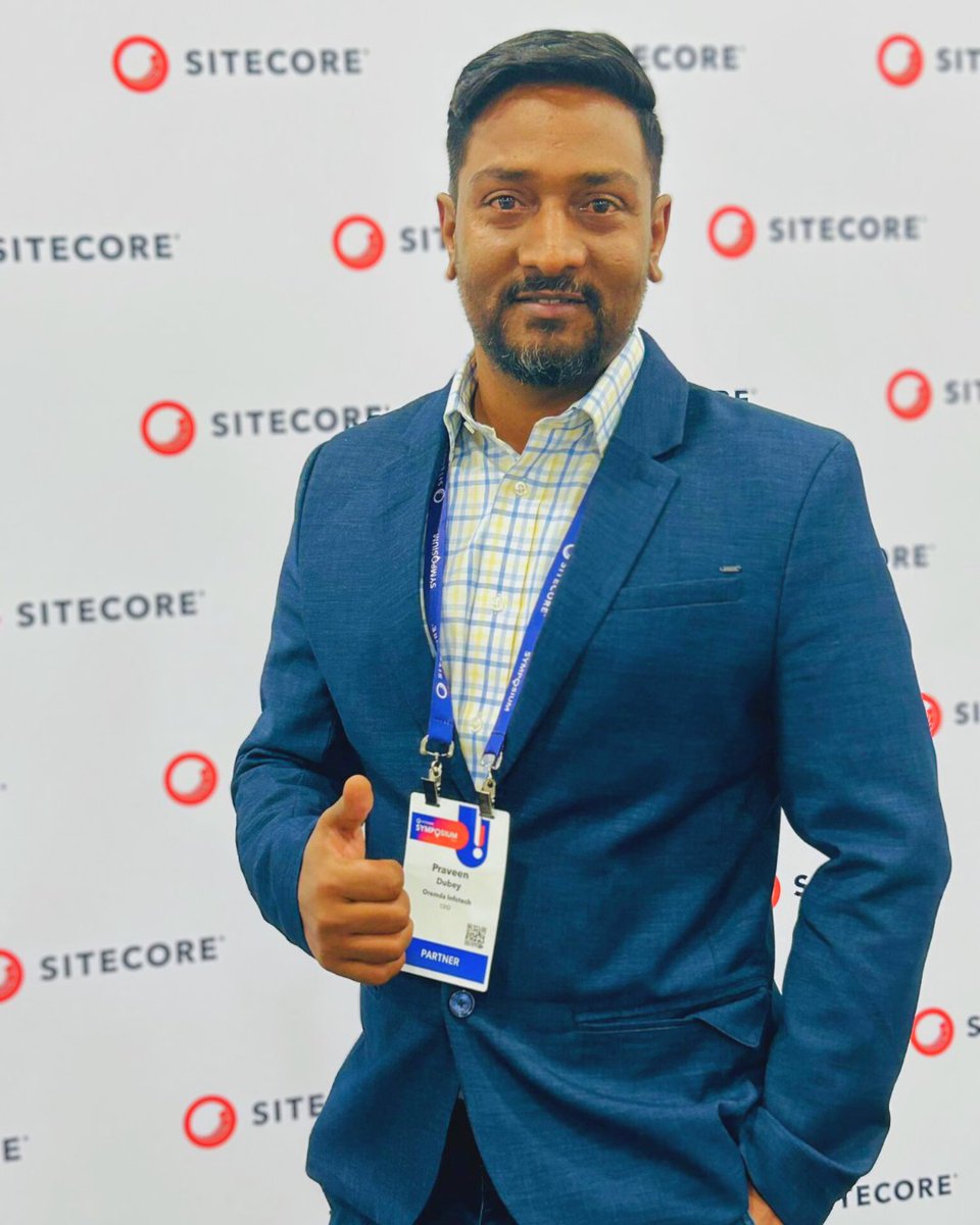 oremda_infotech's tweet photo. 🌟 Innovation, connections, and smiles at #SitecoreSYM 2024! Our CEO, Praveen Dubey, and the Oremda team are energized by the amazing people and cutting-edge tech. Let's keep the momentum going! 💡🤝 #OremdaLeads #DigitalInnovation #TechNetworking #SitecoreCommunity https://t.co/4iVRyEfypG