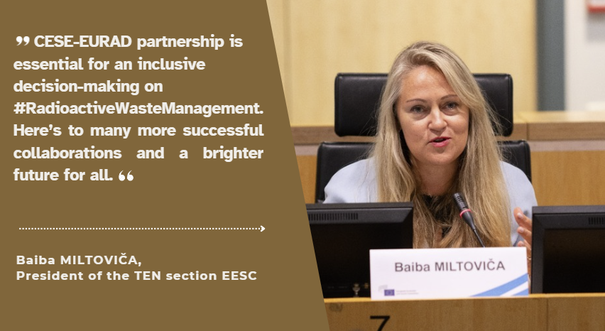 EESC_TEN's tweet photo. ✨We thank to all speakers and participants for today's interesting exchanges during our conference on #RadioactiveWasteManagement: A #CivilSociety Perspective.
📌Stay tuned for more updates! https://t.co/3hWLnAgTU6