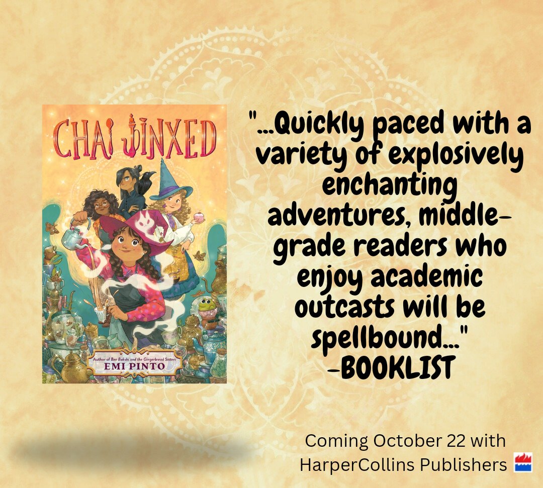 Trade review incoming! Thank you Booklist for the lovely words. Link for full below booklistonline.com/Chai-Jinxed/pi…