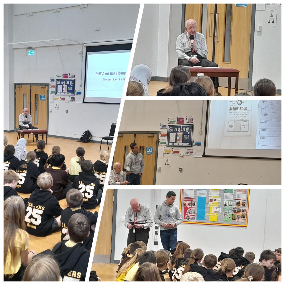 EastfieldPSHull's tweet image. What a treat for Y6 yesterday! 'Grandad' David came in to talk to the children about his childhood memories of WW2. Thank you for an amazing presentation - it was fascinating to listen to you! #epshistory #6BE #6LT #6CW
