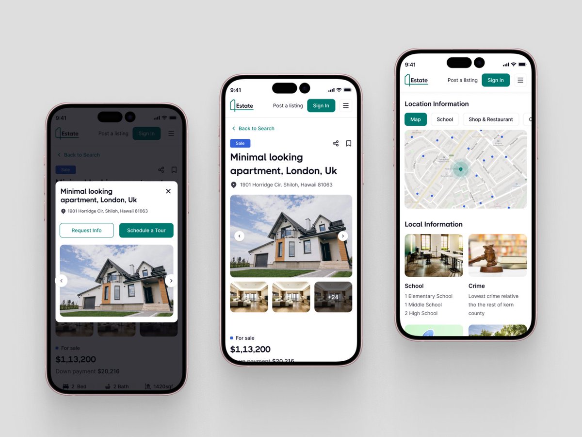 Maqawagency's tweet photo. Estate - Real Estate Website Details Page Design
Check the Full Preview and share your thoughts: https://t.co/F99Iha3Zes
.
.
.
#realestate #realestatewebdesign #realestateindustry #realestateui #realestateux #modernrealestatedesign #uidesign #uxdesign https://t.co/qp8j3M3po3
