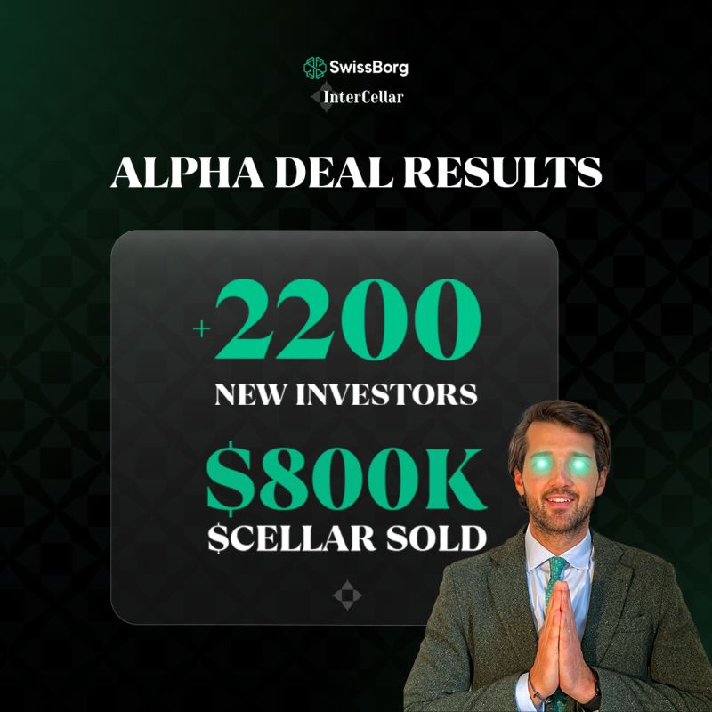 InterCellar_'s tweet photo. The results of the $CELLAR pre-sale on @swissborg are in ! 🍷

🍇 $800K of CELLAR sold via Alpha and Pegasus vaults

🍇 2200+ new investors onboarded

To everyone that joined the pre-sale, we would like to sincerely welcome you to the future of wine and spirits.

The launch announcements are coming soon, stay tuned ! 🔥
