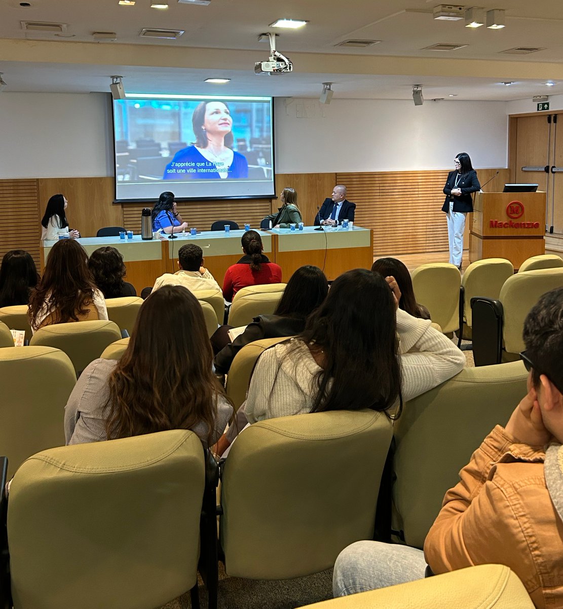 IntlCrimCourt's tweet photo. #WorkingForJustice
 
#ICC participated in career events at universities @Mackenzie1870 &amp; @sejaidp in #Brazil, as part of its ongoing efforts to promote the geographical representation of staff from under-represented &amp; non-represented States Parties 🌏 

Facilitated by @GcubBrasil https://t.co/NOxZP4DXwk