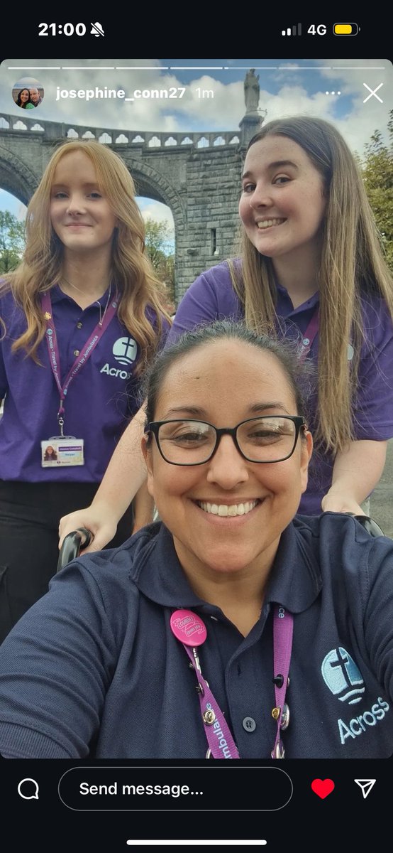 Day 5 in Lourdes, this morning we went to HCPT Hosana House for morning mass, went out in town with our group leader, went for our water gesture and out for dinner with our group