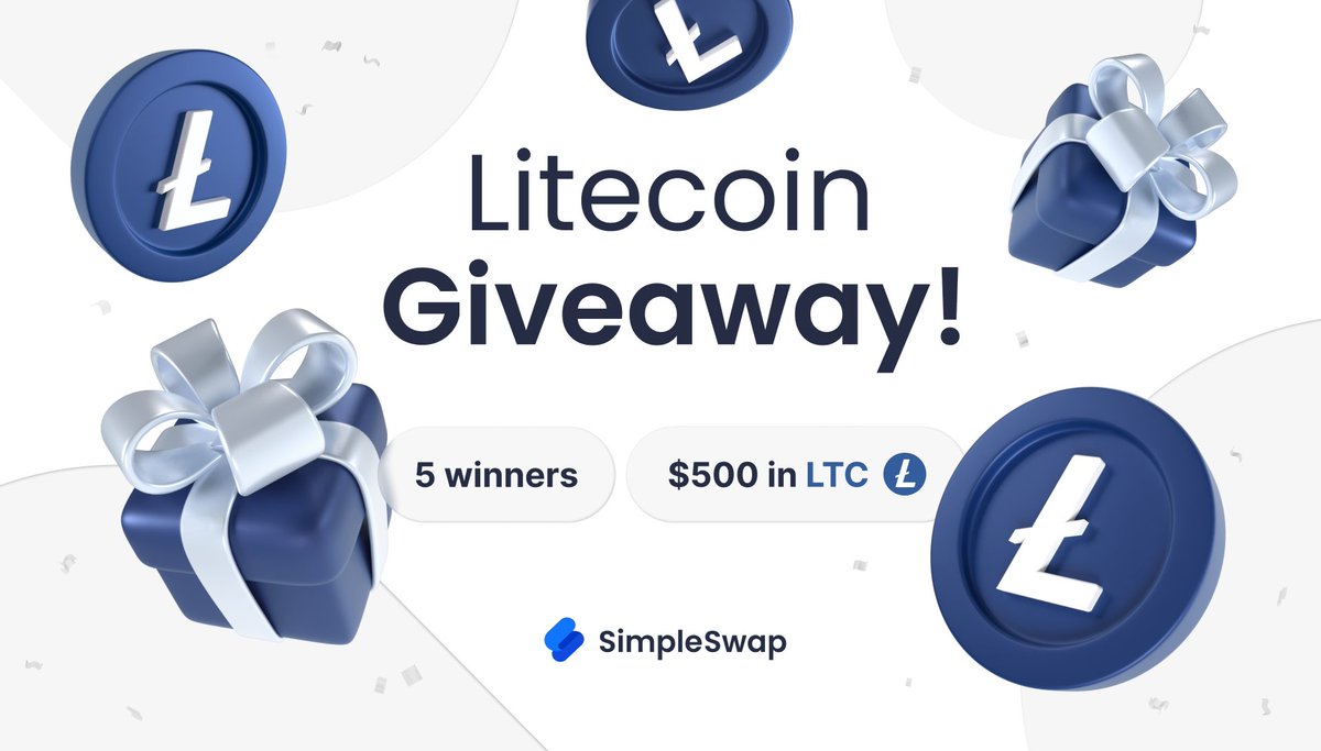 Litecoin @litecoin has been on fire lately, becoming one of the top crypto  trading on SimpleSwap! Join the hype and get free $LTC 🔥 1⃣ Like this post  2⃣ Follow @SimpleSwap_io 3⃣