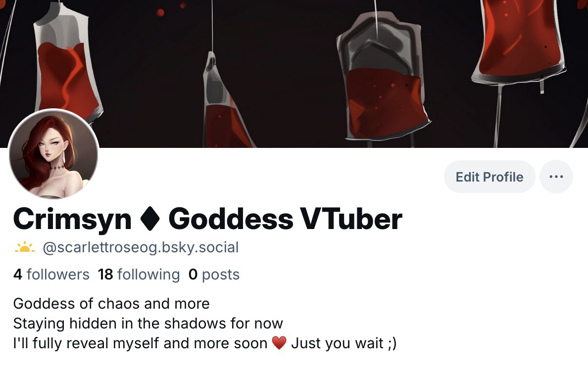 Crimsyn ♦ Goddess VTuber tweet media