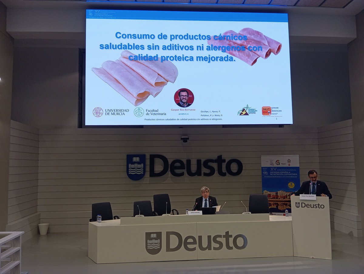 Sociedad Española de Nutrición Comunitaria (SENC) (@senc_renc) on Twitter photo "Los productos carnicos sin alérgenos y sin aditivos presentan un mayor digestibilidad y calidad proteica si afectar a la microbiota digestiva y, además, tienen un impacto positivo sobre marcadores de oxidación en inflamación" #XVCongresoSENC <a href="/grosenator/">Gaspar Ros</a> "Los productos carnicos sin alérgenos y sin aditivos presentan un mayor digestibilidad y calidad proteica si afectar a la microbiota digestiva y, además, tienen un impacto positivo sobre marcadores de oxidación en inflamación" #XVCongresoSENC <a href="/grosenator/">Gaspar Ros</a>