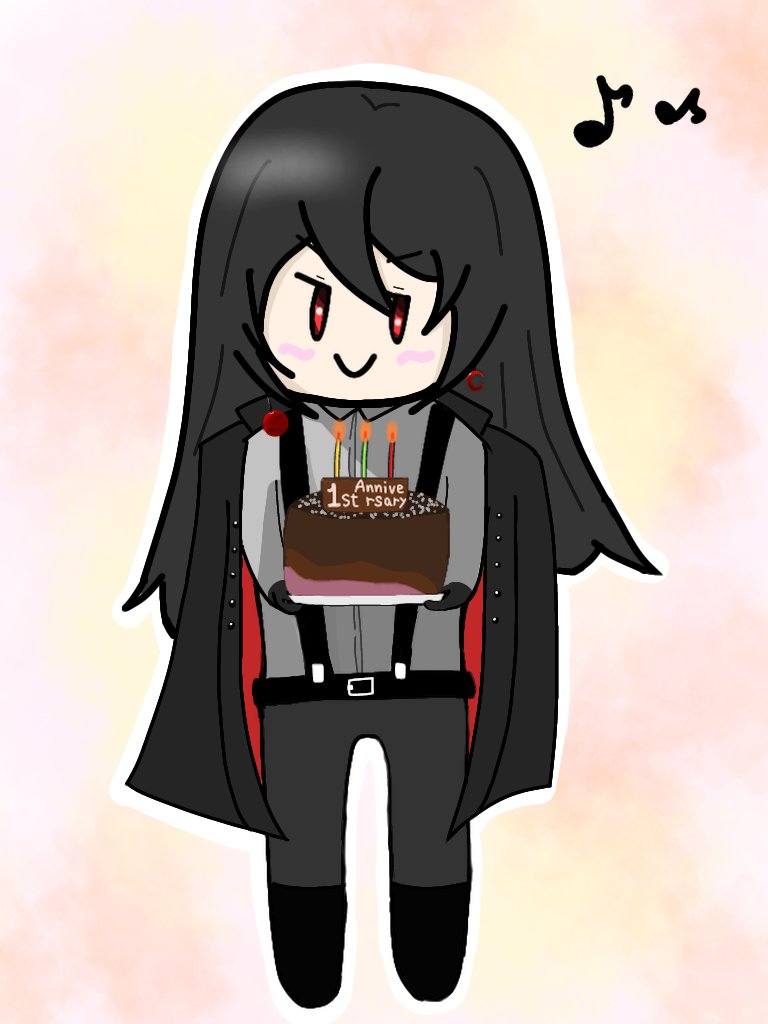 tousetimu's tweet photo. 1周年おめでとうございます🎊🎂🎊

#香月さんあのね
#白月絵姿 https://t.co/YwLlAizqaI