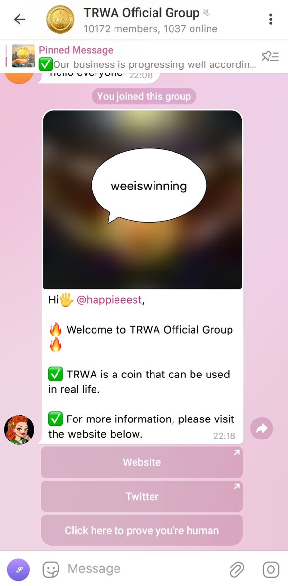 weeiswinning's tweet photo. @crypto_inez @trwacoin Doneee https://t.co/4v2YaWN6oV