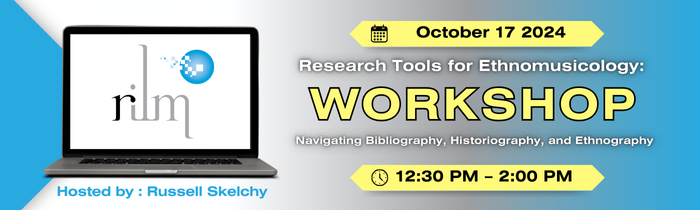 It's virtually time! For all those at SEM, join Editor Russell Skelchy at 12:30 EDT today for a workshop dedicated to research techniques, with a focus on bibliography, historiography, online databases, and other research tools. #SEM2024