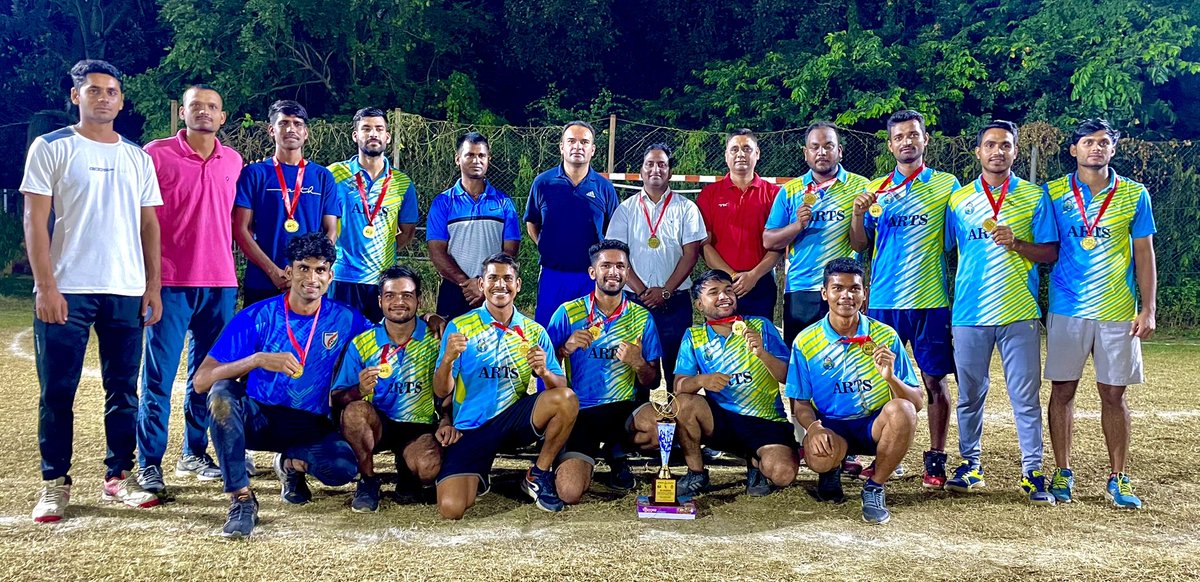 The Men's Handball team, Faculty of Arts won the Inter-Faculty Tournament. This is a wonderful achievement and a proud moment for our entire faculty! <a href="/VCofficeBHU/">VC-BHU</a> <a href="/registrarbhu/">REGISTRAR, BHU</a> <a href="/dsw_bhu/">Dean of Students, BHU</a> 
<a href="/DeanArtsBHU/">Dean - Faculty of Arts, BHU</a> <a href="/bhupro/">BHU Official</a> <a href="/bhu_updates/">CAMPUS UPDATES - BHU</a> <a href="/phyedu_bhu/">Physical Education BHU</a> <a href="/StudentsFOA/">Student Advisor, Faculty of Art, BHU</a>