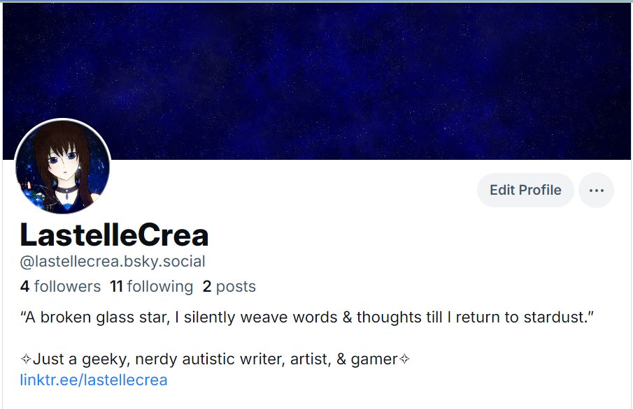 I'm on here too
linktr.ee/lastellecrea