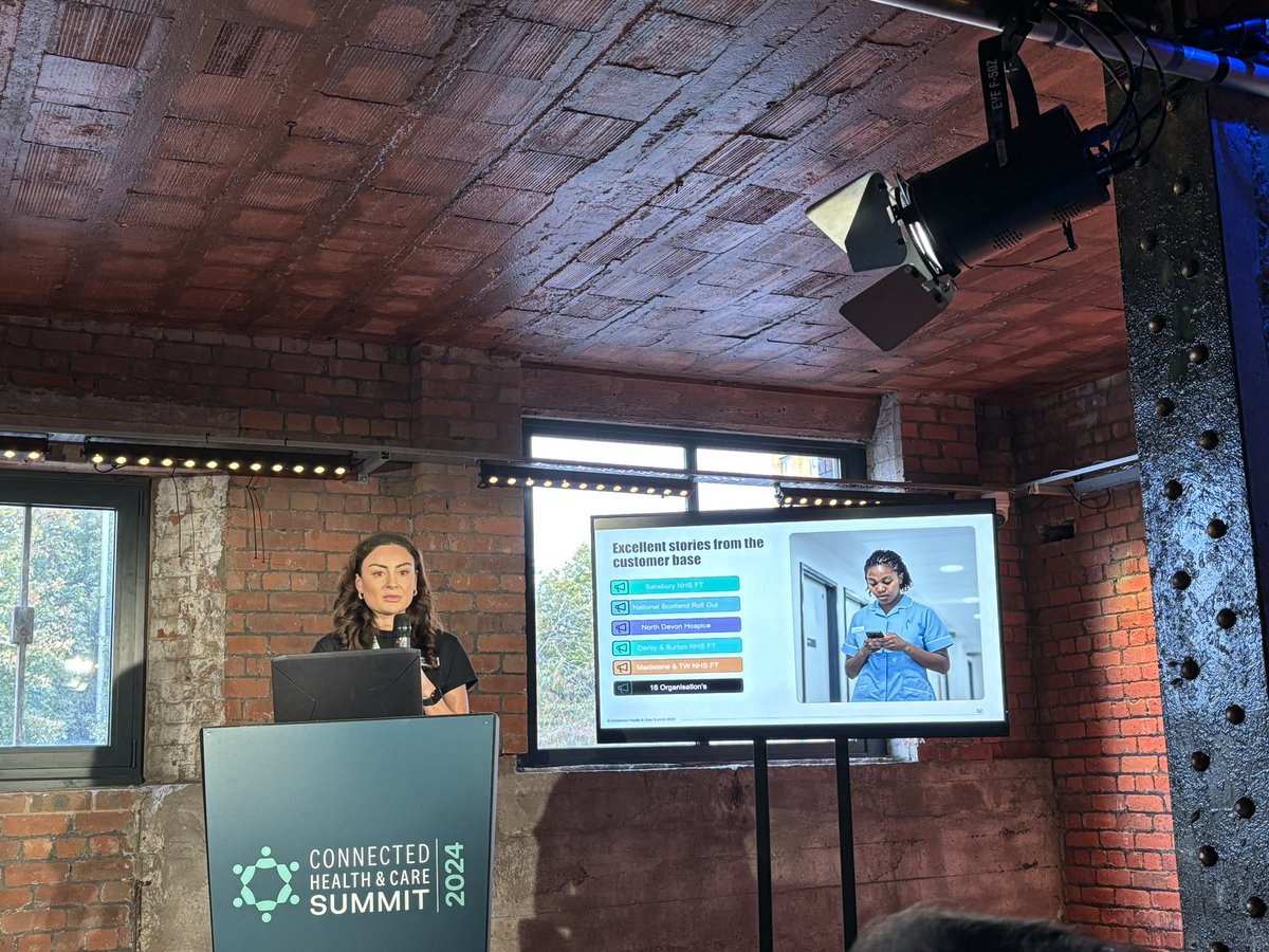 Thankyou Katie <a href="/RLDatixUKI/">RLDatix UK & Ireland</a> for the shout out on the work we are doing using SafeCare to effectively support daily staffing decisions <a href="/ClareHJones/">Clare Holbrooke-Jones</a> 
#CHS2024
