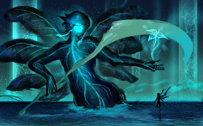 Destined End  ------- "Venti" but as Elden Beast, like the cosmic horror being he (might) is 