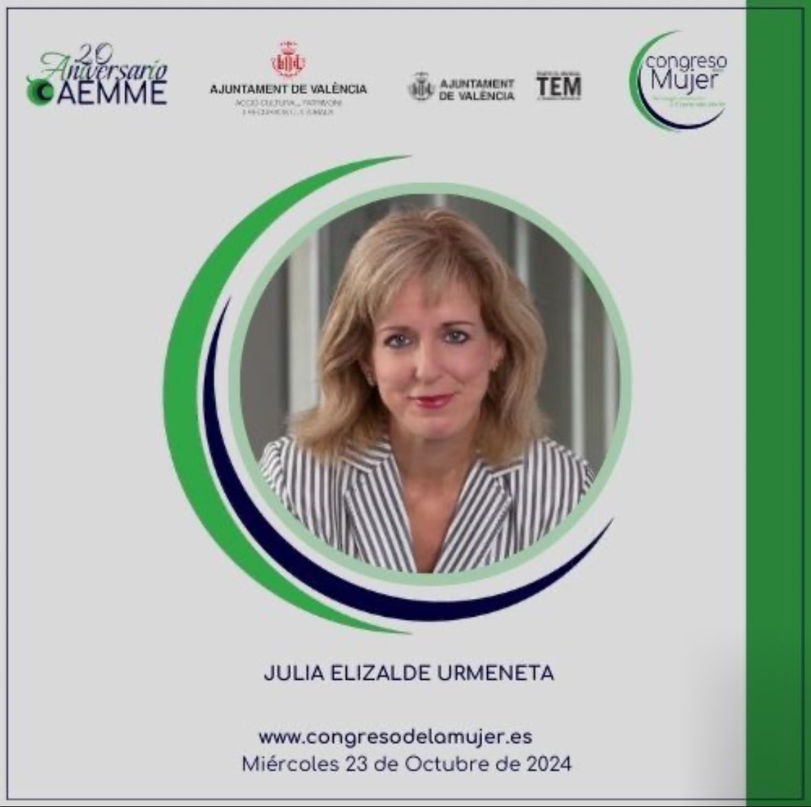 📢 La semana próxima compartiré experiencias profesionales en el #CongresodelaMujer, #Tecnología, #Innovación y #EconomiaVerde, en #Valencia. Me acompañarán 
representantes de <a href="/UNED/">UNED</a> <a href="/Cepsa/">XXXXXXXX</a> <a href="/COPADE/">Fundación COPADE</a> 
Organiza: Asociación Española Multisectorial de Microempresas #AEMME Acompáñanos!