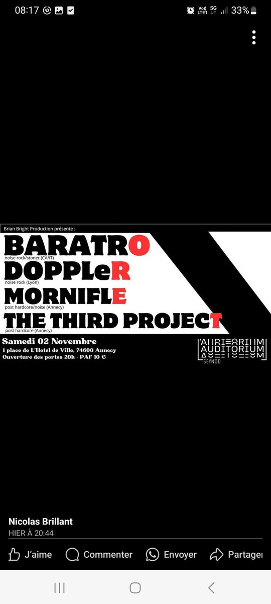 MORNIFLEband's tweet photo. "DOPPLeR" vient d'être ajouté à l'affiche de cette soirée de ouf 🙏😍

#mornifle #mornifleband #seynod #auditoriumdeseynod #concertnoise https://t.co/4cNJOST15e
