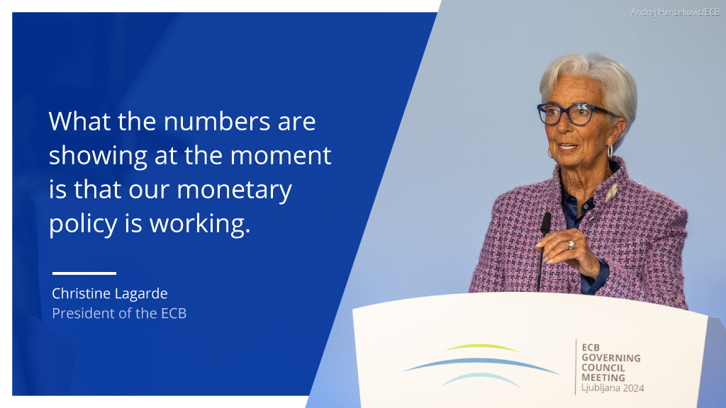 The Governing Council today decided to cut the key interest rates by 0.25 percentage points because inflation is well on track towards our goal.

Watch the press conference ecb.europa.eu/press/press_co…