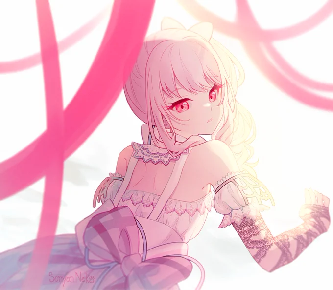 I was looking at my old drawings and realized I only drew Mizuki smiling once i have to fix that later.... (2021->2024) 