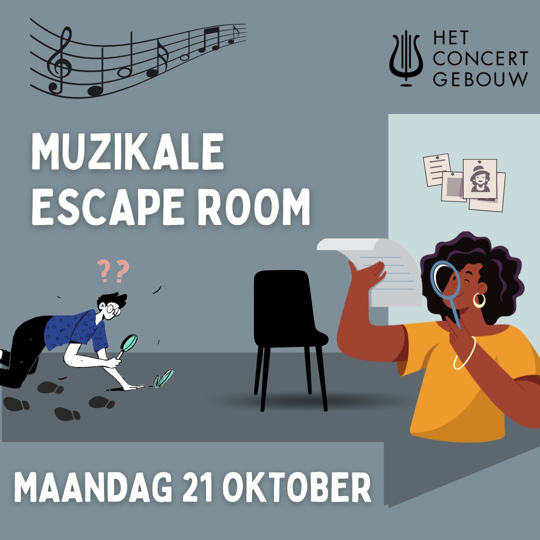 Het Concertgebouw zoekt een brugklas vmbo, havo of vwo die maandag 21-10 gratis wil meedoen met hun nieuwste project: De muzikale Escaperoom.

Wil jouw klas meedoen? Stuur dan een bericht naar Iris Heijmans via i.heijmans@concertgebouw.nl.

Meer info: concertgebouw.nl/educatie/proje…