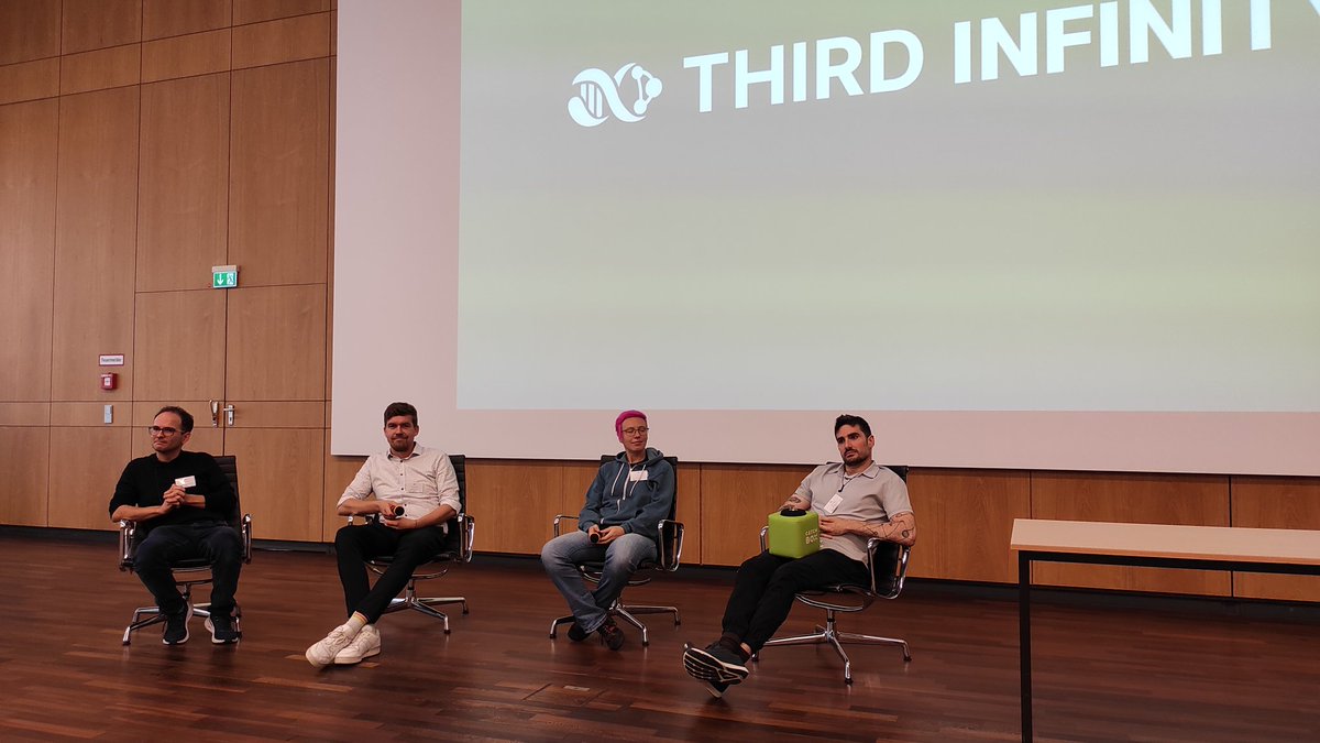 Third Infinity (@3rdinfinity2024) on Twitter photo After two fantastic talks from alumni of the IMPRS-PBCS, participants could ask their most pressing questions about life after the PhD in a Q&A session with Camilo Aponte-Santamaria, Thomas Lilienkamp, Jana Lasser and George Datseris! After two fantastic talks from alumni of the IMPRS-PBCS, participants could ask their most pressing questions about life after the PhD in a Q&A session with Camilo Aponte-Santamaria, Thomas Lilienkamp, Jana Lasser and George Datseris!
