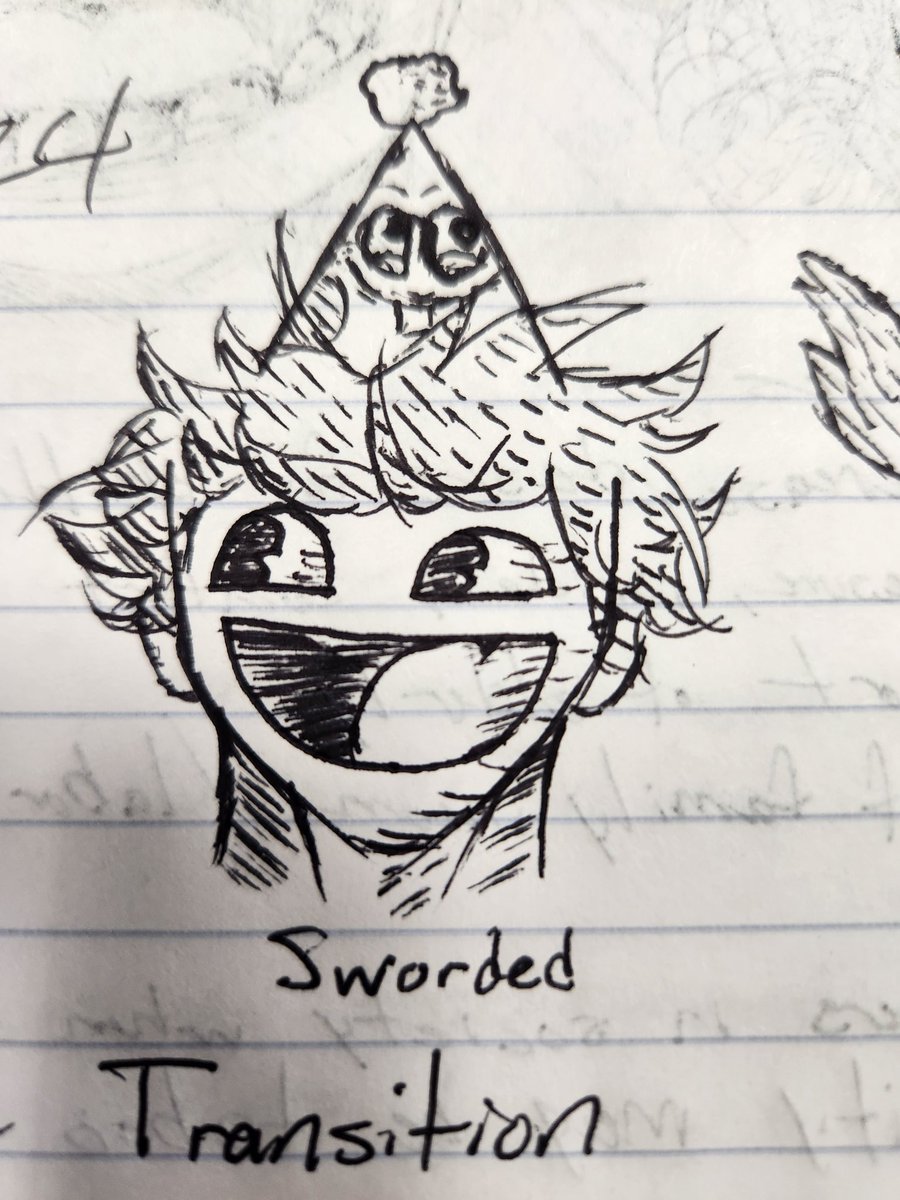 RVDesigns2003's tweet image. Decided to sketch my friends persona's from memory during class today. Im running outta ideas so post stuff that i can draw during my classes lol