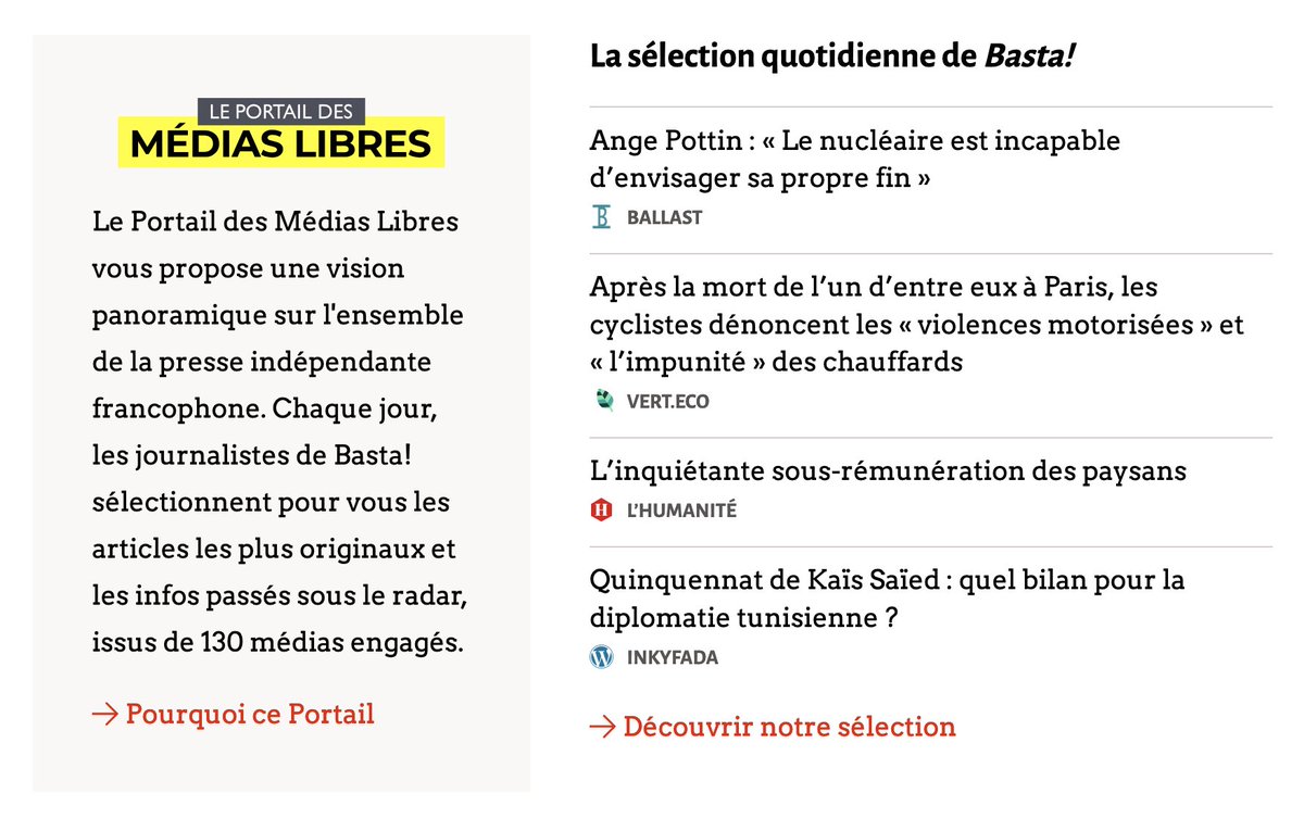 portailbasta's tweet photo. À lire chez les indés :

👉 Le procès de Marine Le Pen sur @Mediapart 
👉 Après la réélection de Kaïs Saïed, @AuPoste1 fait le point sur la situation inquiétante en Tunisie
👉 et @inkyfada dresse le bilan de la diplomatie tunisienne

Tous les articles 👉 https://t.co/lUO1wX5dnp https://t.co/2XSymCl310