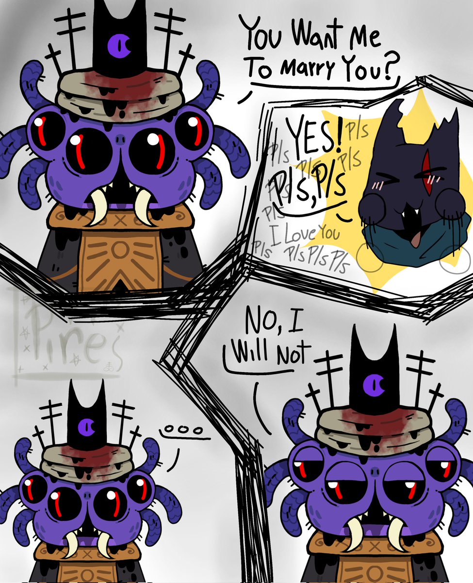 Pire6_16's tweet photo. No, They Will Not
#comic #minicomic #cringe #ig #cultofthelamb #cotl #idkifisocxcanon #idontthinkso #itsnotactually #shamura #bishopshamura #war #crown #purplecrown #oc #oc #cultofthelamboc #cultofthelambshamura #cotlshamura #cotloc #kuyenray #cultofthelambkuyenray #cotlkuyenray https://t.co/htZquWgsqL