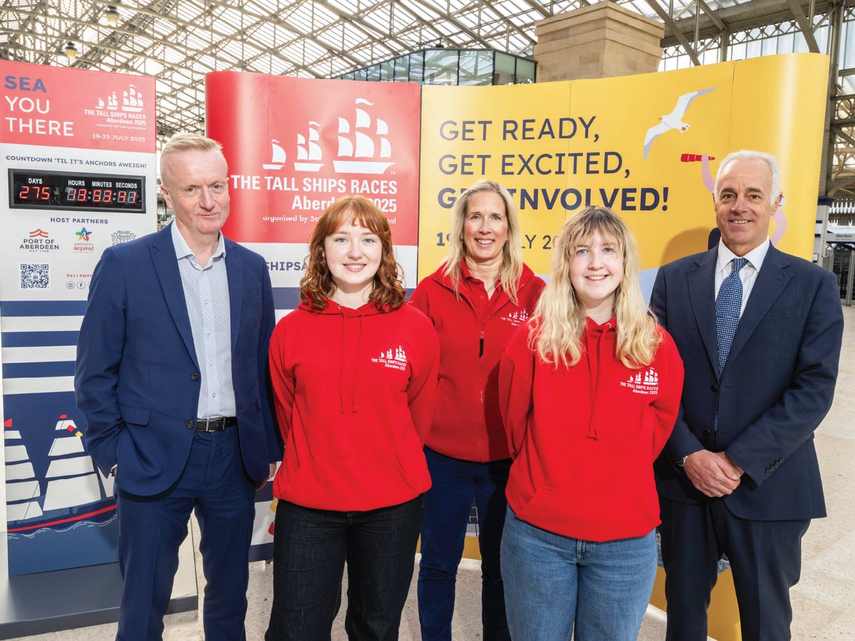 In 275 days, The Tall Ships Races Aberdeen will return to the city for the first time in nearly 30 years from 19-22 July 2025.

Applications are now open for both volunteers &amp; trainees to be part of Aberdeen’s biggest event for a generation.

tallshipsaberdeen.com/news-hub/get-i… 

#TSR2025