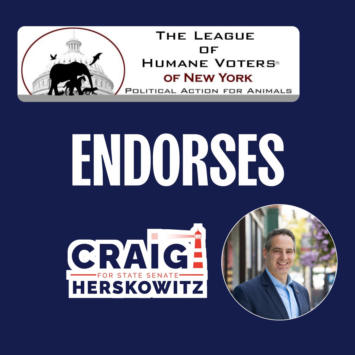 I am very proud to have received the endorsement of The League of Humane Voters of New York!