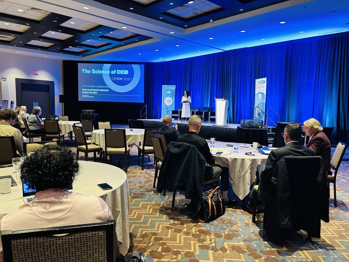 ORION (@orionnetwork) on Twitter photo What is the neuroscience behind inequity and stereotypes? Join keynote speaker Sarah Baldeo on a journey of understanding bias, navigating power dynamics, and rebuilding a brain that embraces diversity. #ORIONTHINK2024 What is the neuroscience behind inequity and stereotypes? Join keynote speaker Sarah Baldeo on a journey of understanding bias, navigating power dynamics, and rebuilding a brain that embraces diversity. #ORIONTHINK2024