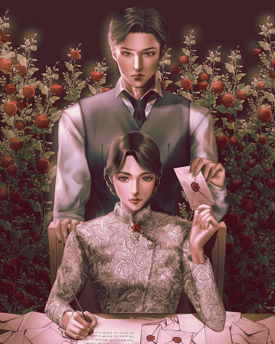 fanartict's tweet photo. seneng bisa dapet kesempatan buat illustrasiin cover untuk novel “Surat Untuk Jenaka” !!!!🥹❤️ https://t.co/Lz484ecPKC