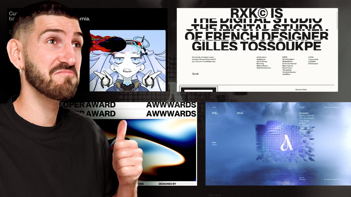 Nouvelle vidéo :
"L'importance d'un portfolio chez les développeurs"
youtu.be/xwBdeIlr6n0

Une vidéo à l'ancienne où je vous présente 4 portfolios que j'ai vraiment grave kiffé tout en vous donnant des petits trucs et astuces.
Kiffez bien, ça commence très fort !