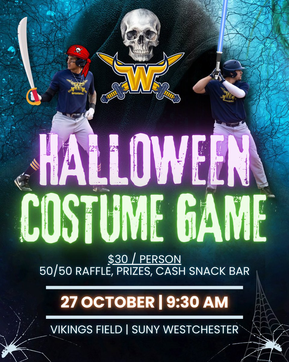 WestchesterBaseball (@sunywccbaseball) on Twitter photo Our annual Halloween Costume Game fundraiser!! Sunday 10/27 starting at 9:30am right here on Vikings Field! Don’t miss out! #TheDub <a href="/CoachSegno/">Marco Segno</a> <a href="/WCC_Athletics/">SUNY WCC Athletics</a> Our annual Halloween Costume Game fundraiser!! Sunday 10/27 starting at 9:30am right here on Vikings Field! Don’t miss out! #TheDub <a href="/CoachSegno/">Marco Segno</a> <a href="/WCC_Athletics/">SUNY WCC Athletics</a>