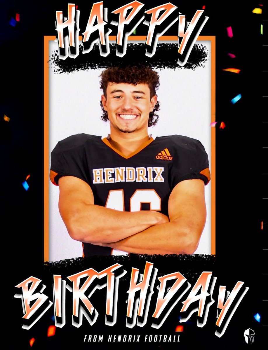 Happy Birthday to Hendrix Warrior #46 <a href="/_WesHightower/">Wes Hightower</a> LB out of Lovejoy HS (TX) 🎂
We hope you have a great day!
<a href="/HendrixFootball/">#WeAreWarriors</a> <a href="/leopardfootball/">LOJO Football</a>