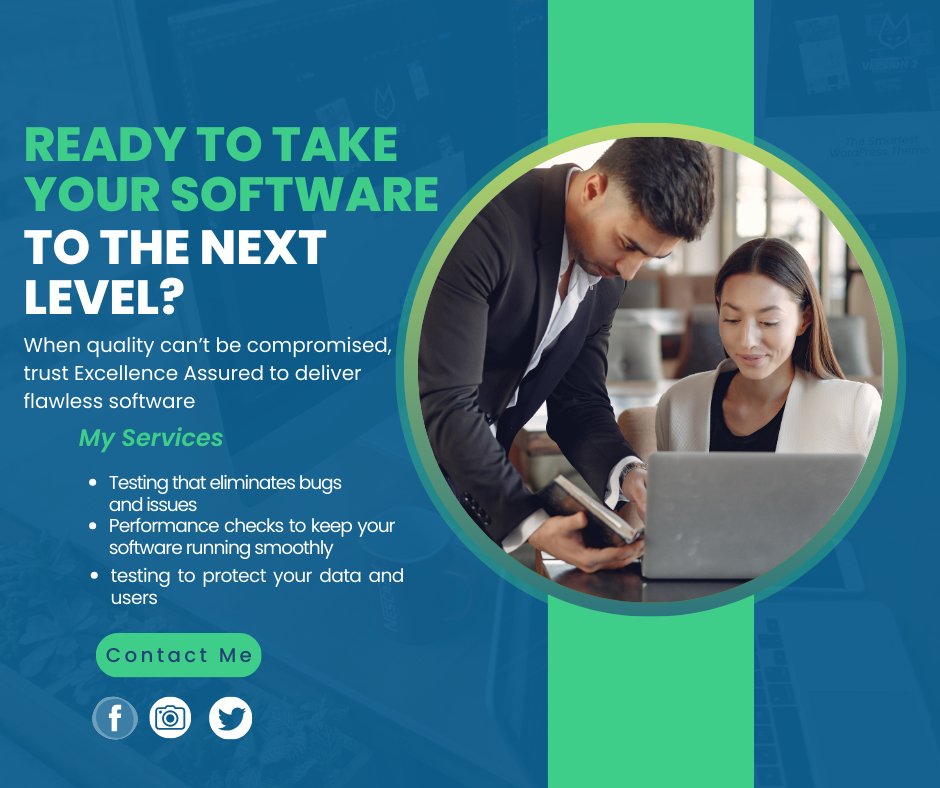 cjerese09's tweet image. 🥳 Ready to take your software to the next level? 😍At Excellence Assured, we ensure your software is fully tested and prepared for the real world🦾. #websiteqaspecialist 
#defectreporting 
#qualityassurance 
#QualityMatters 
#ExcellenceAssured
#bsitgawingposible