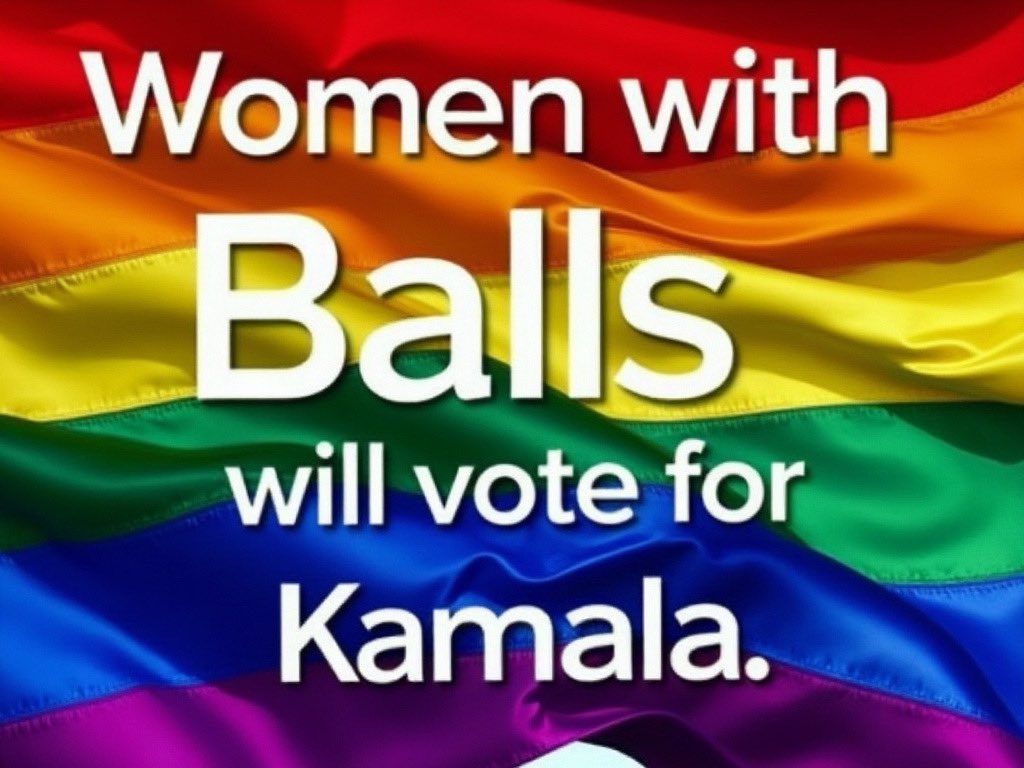 BrainFlushed's tweet image. Men with balls will vote for Trump
Women with balls will vote for Kamala.
#Election2024 #GetUpAndVote !
#Trump #Harris