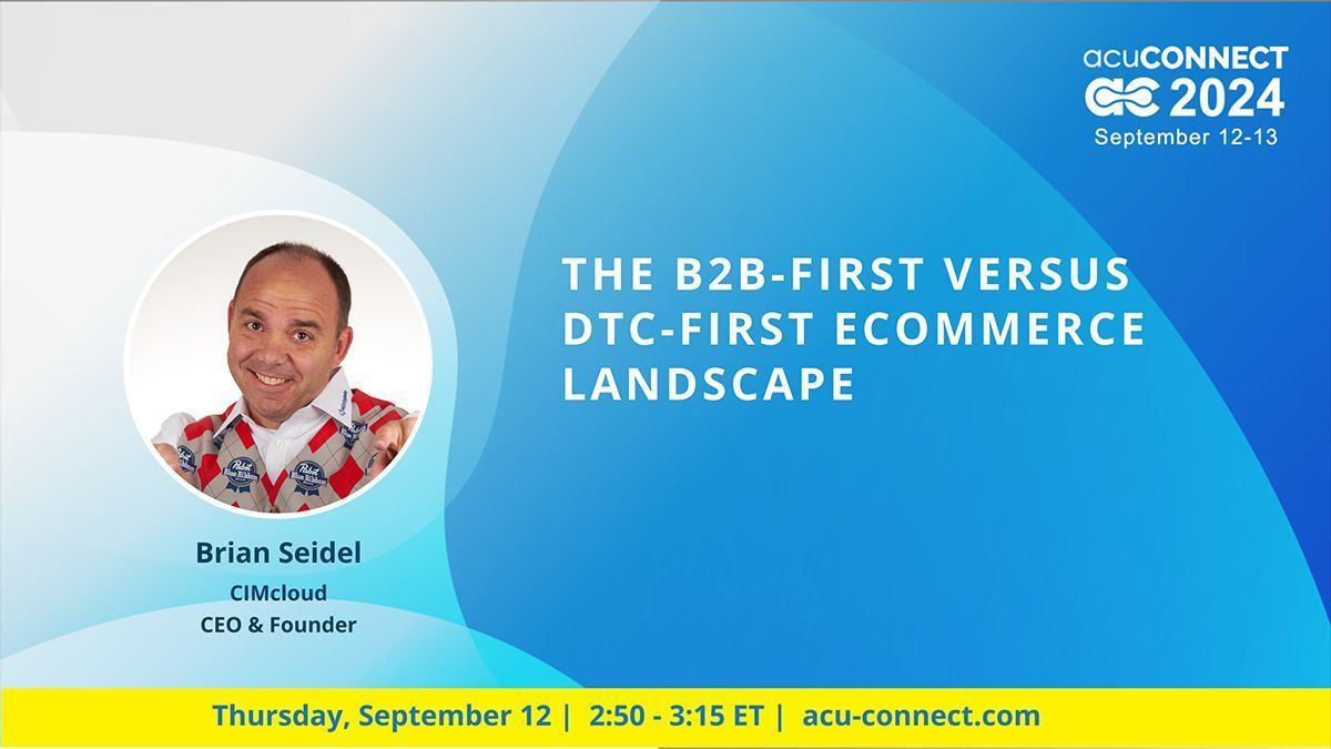 Watch the <a href="/cim_cloud/">CIMcloud</a> #acuCONNECT session replay of "The B2B-First versus DTC-first eCommerce landscape" 

👉 buff.ly/3zqgITW 👀

It's a plain english explanation of the <a href="/Acumatica/">Acumatica</a> integrated #eCommerce landscape and why it matters to product-centric B2B-first companies.