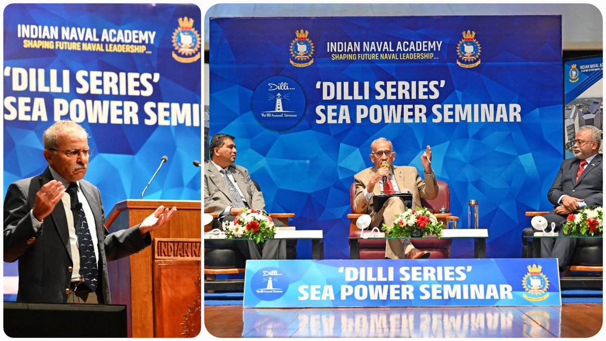 IN_NavalAcademy's tweet image. 🌍 An impactful two-day event! Here's a recap of the key moments from the #DilliSeries Sea Power Seminar 2024 at #INA Ezhimala 15-16 Oct⚓💡 #NavalStrategy #NationalSecurity #EventRecap