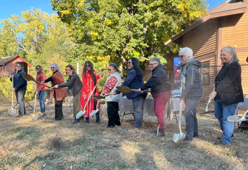 Hennepin's tweet photo. This week the Indigenous Peoples Task Force celebrated a groundbreaking for its center for culture, arts and wellness, Mikwanedun Audisookon (“remember our teachings” in Ojibwe). Hennepin County is proud to have supported this project with a Community Investment Initiative award. https://t.co/3Wi0KMMlGs