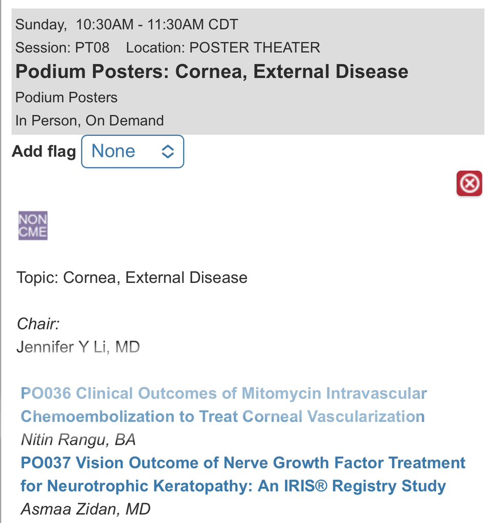 asmaazidane's tweet photo. Please join me in Chicago where I will be presenting our findings on: 

1. Neuropathy in Dry Eye Disease #Cornea and Eye Banking Forum

2. Outcome of Nerve Growth Factor Treatment for Neurotrophic Keratopathy #AAO2024 
@HMSeye https://t.co/INynX7gKne